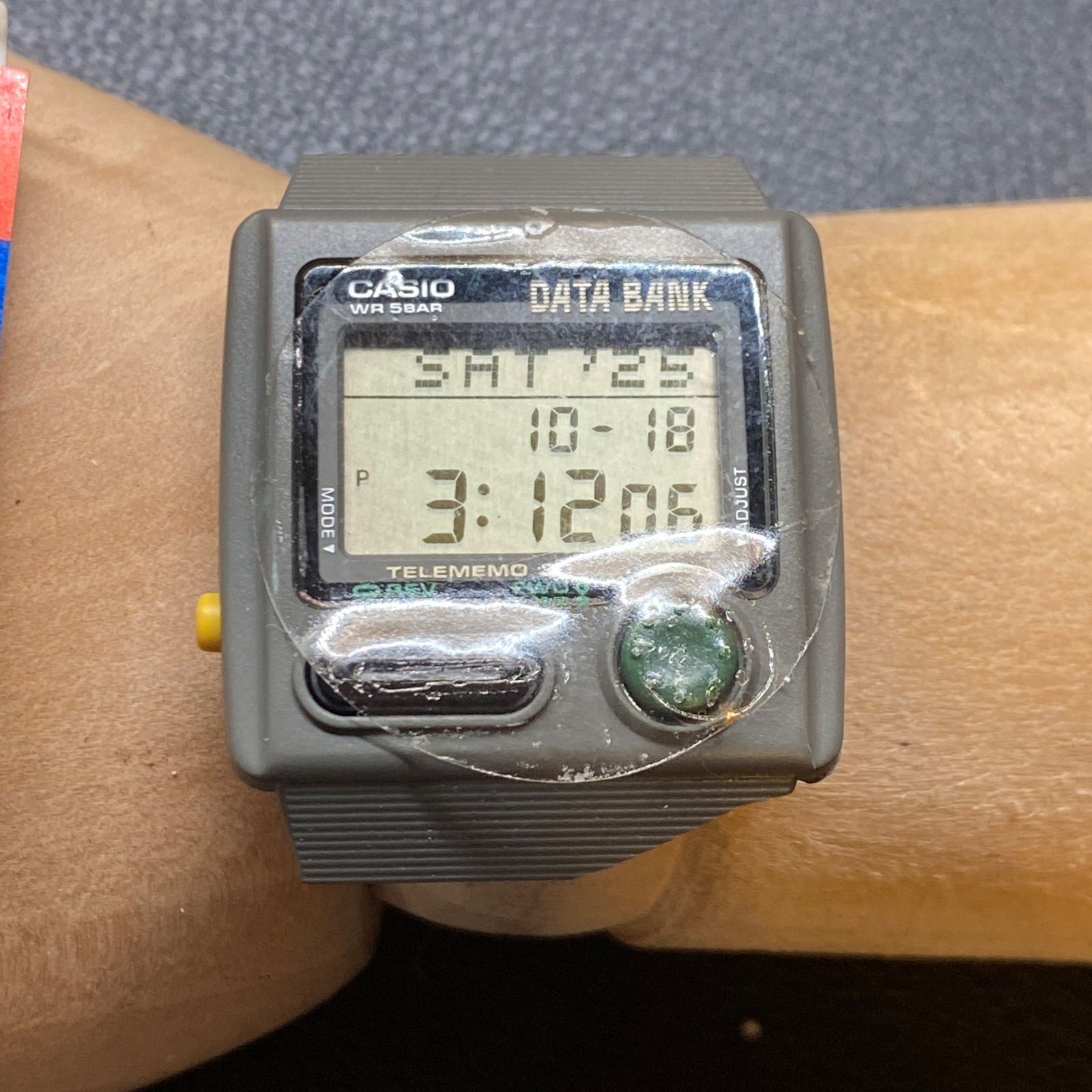希少　CASIO カシオ　データバンク　DB-33W　デットストック ジャンク レア 希少 ヴィンテージ 緑ボタン CASIO カシオ データバンク DB-33W