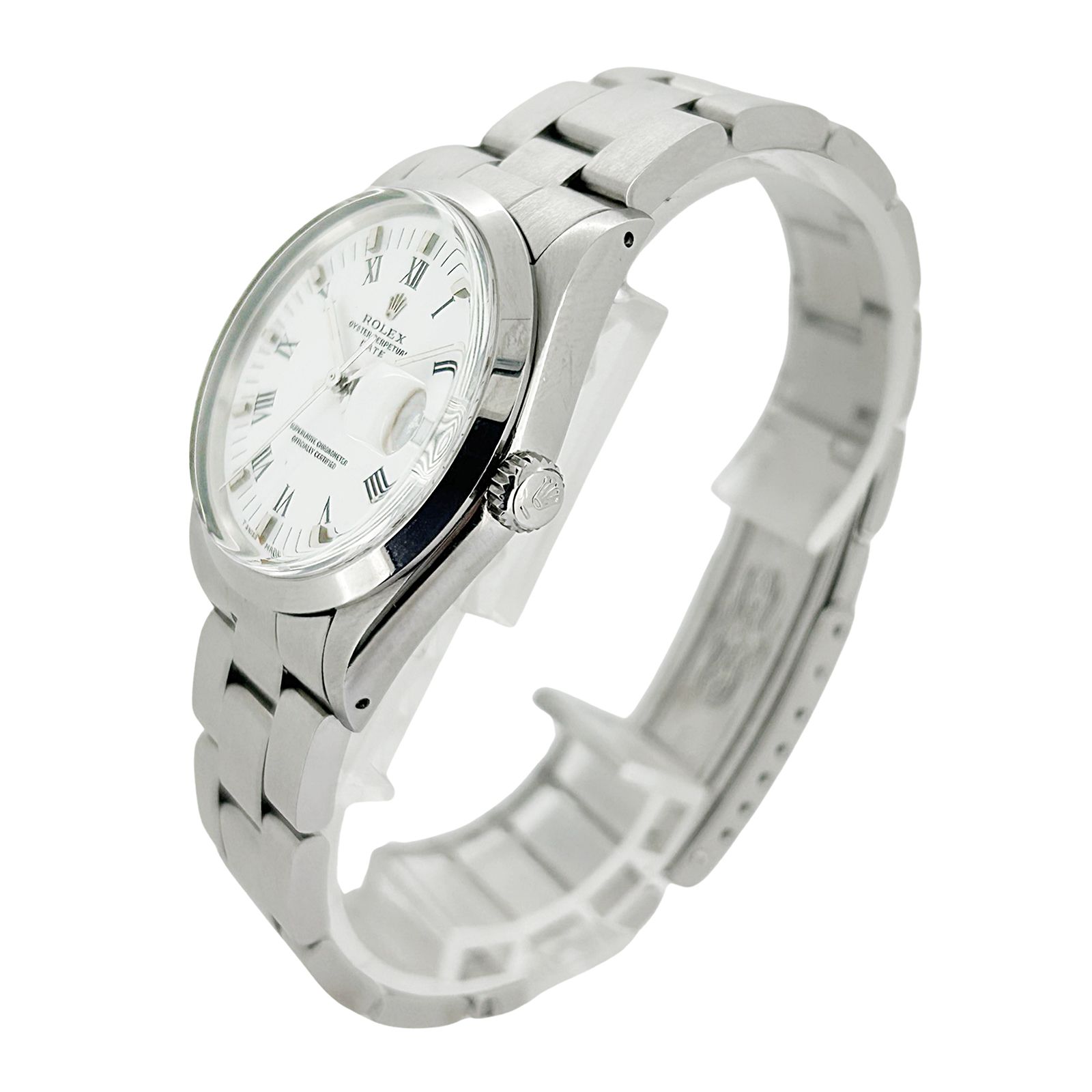 ロレックス オイスターパーペチュアル デイト 15000 ホワイトローマン  