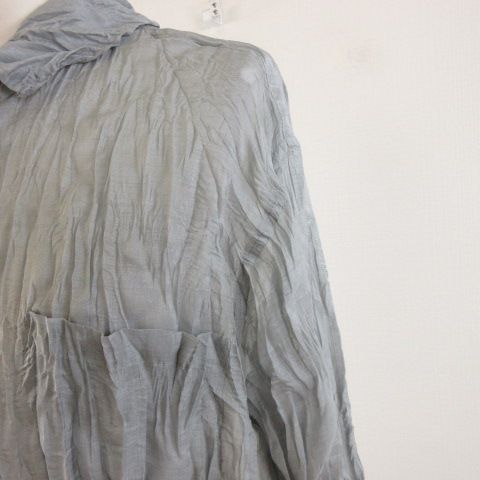 極美品✨PLEATS PLEASE プリーツ　グレー　長袖　シャツ　ブラウス 134316_1_l.webp