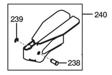 マックス MAX 鉄筋結束機 RB-400T-E-B2C|1450A用 No.240 アームアタッチメントASSY RB70845 部品 修理 パーツ 建築 建設 型枠 鉄筋 工事
