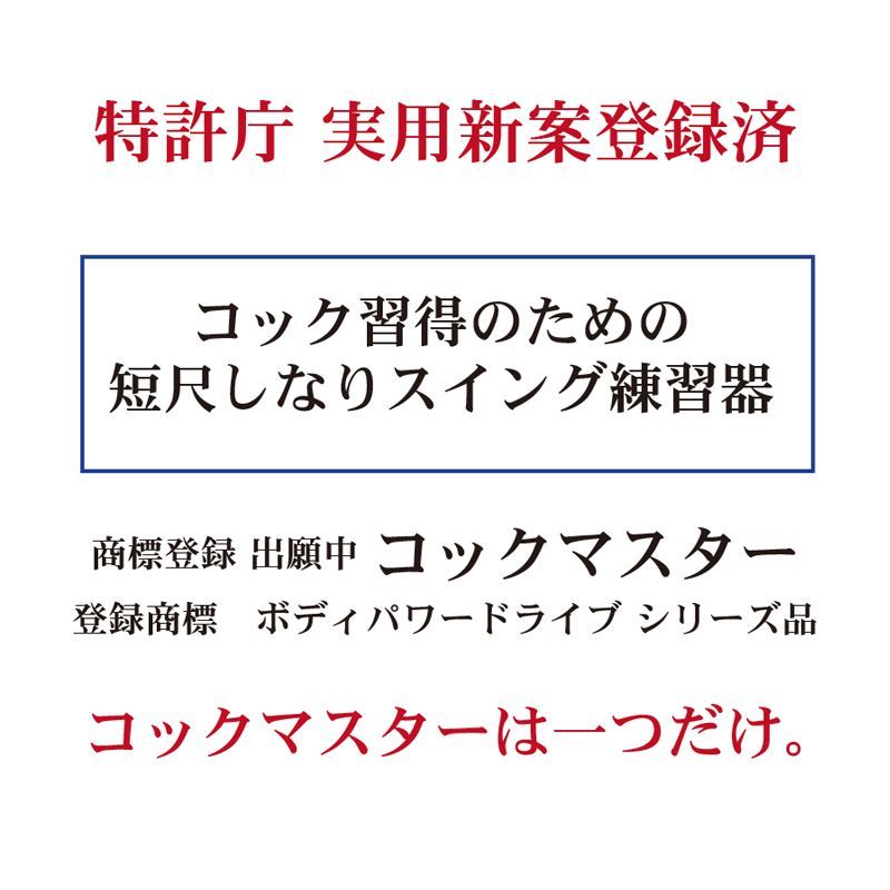 コック習得のための短尺しなりスイング練習器 コックマスター （専用