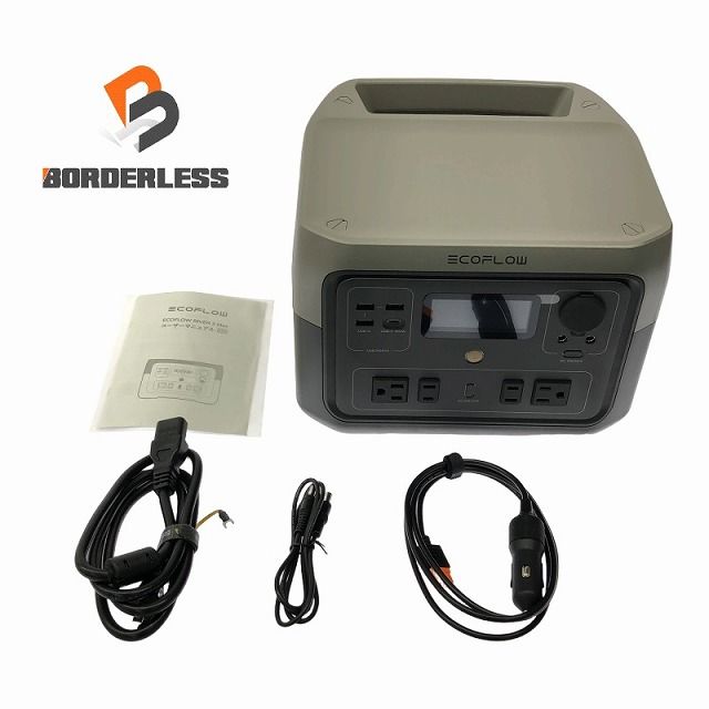箱なし EcoFlow エコフロー RIVER 2 MAX ポータブル電源 ZMR610-B-JP 512Wh 純正弦波 AC|DC|USB-A|USB-C出力 アウトドア 106169