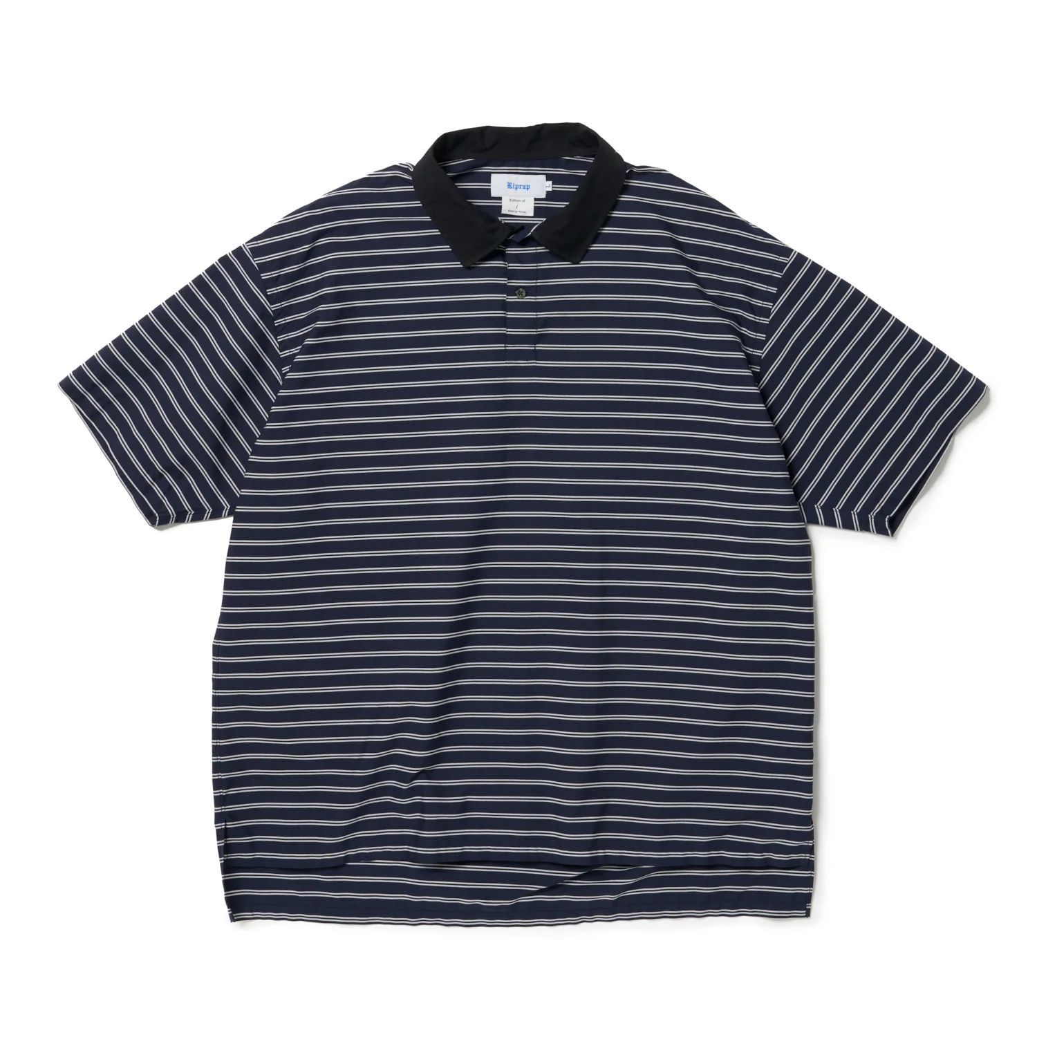 Riprap リップラップ POLO SHAPED SH S/S(POPLIN/TYPEWRITER BORDER 
