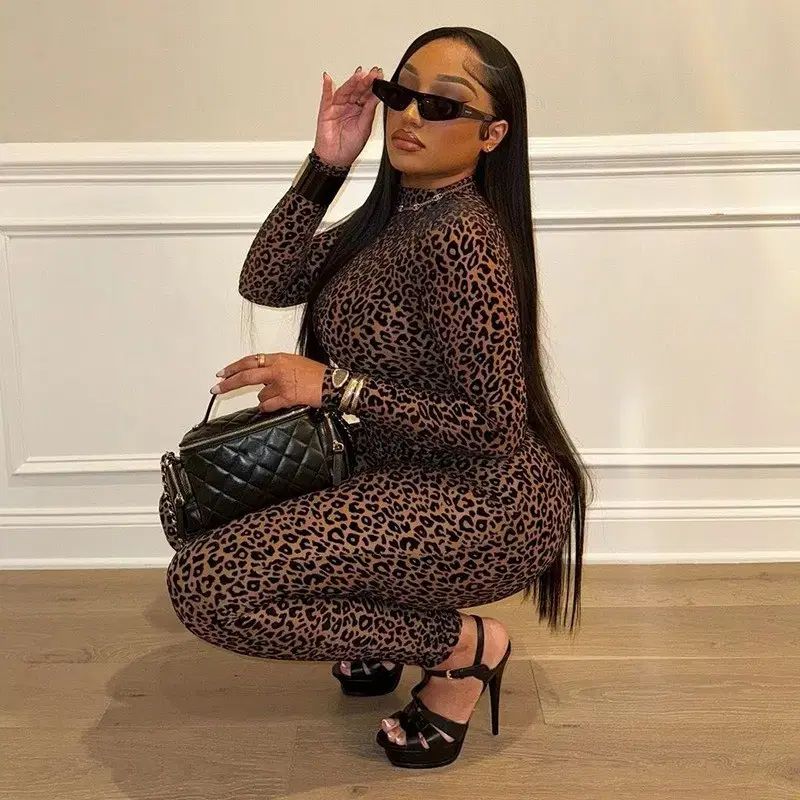 国際配送 電信 レオパード コスチューム タイツ レギンス ハロウィーン 衣装