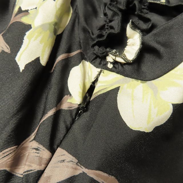 ブルマリン Blumarine 花柄 フラワープリント シルク ワンピース V