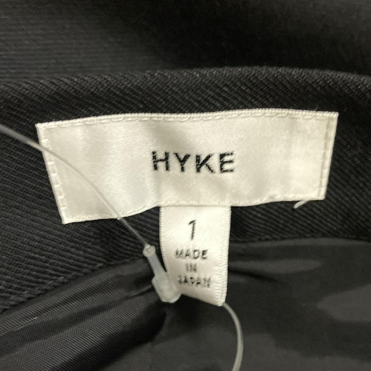 HYKE(ハイク) ハーフパンツ キュロットパンツ サイズ1 - 黒 クロップド HYKE(ハイク) Stretch Shortsストレッチショーツハーフパンツ