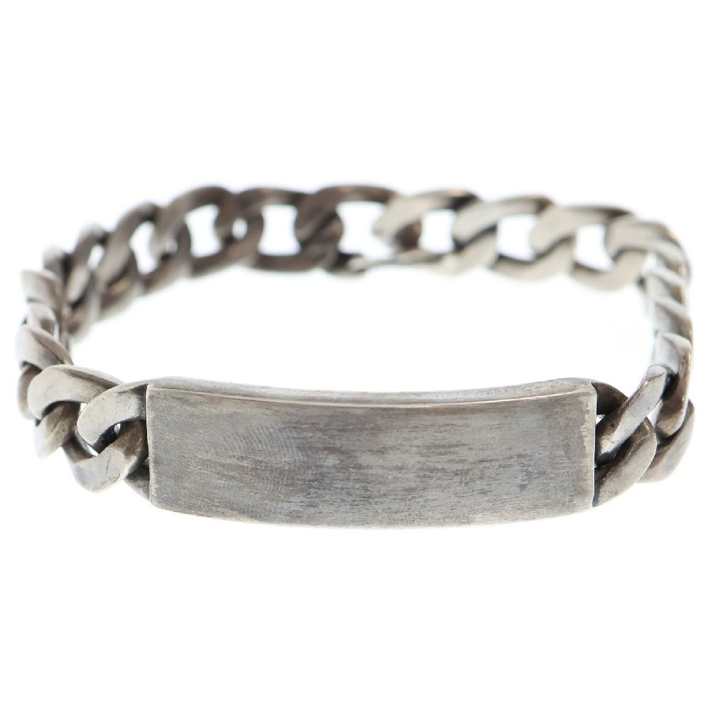 Maison Margiela 11 (メゾンマルジェラ11) ID BRACELET アイディー チェーンブレスレット シルバー/ガンメタ SI8UY0004