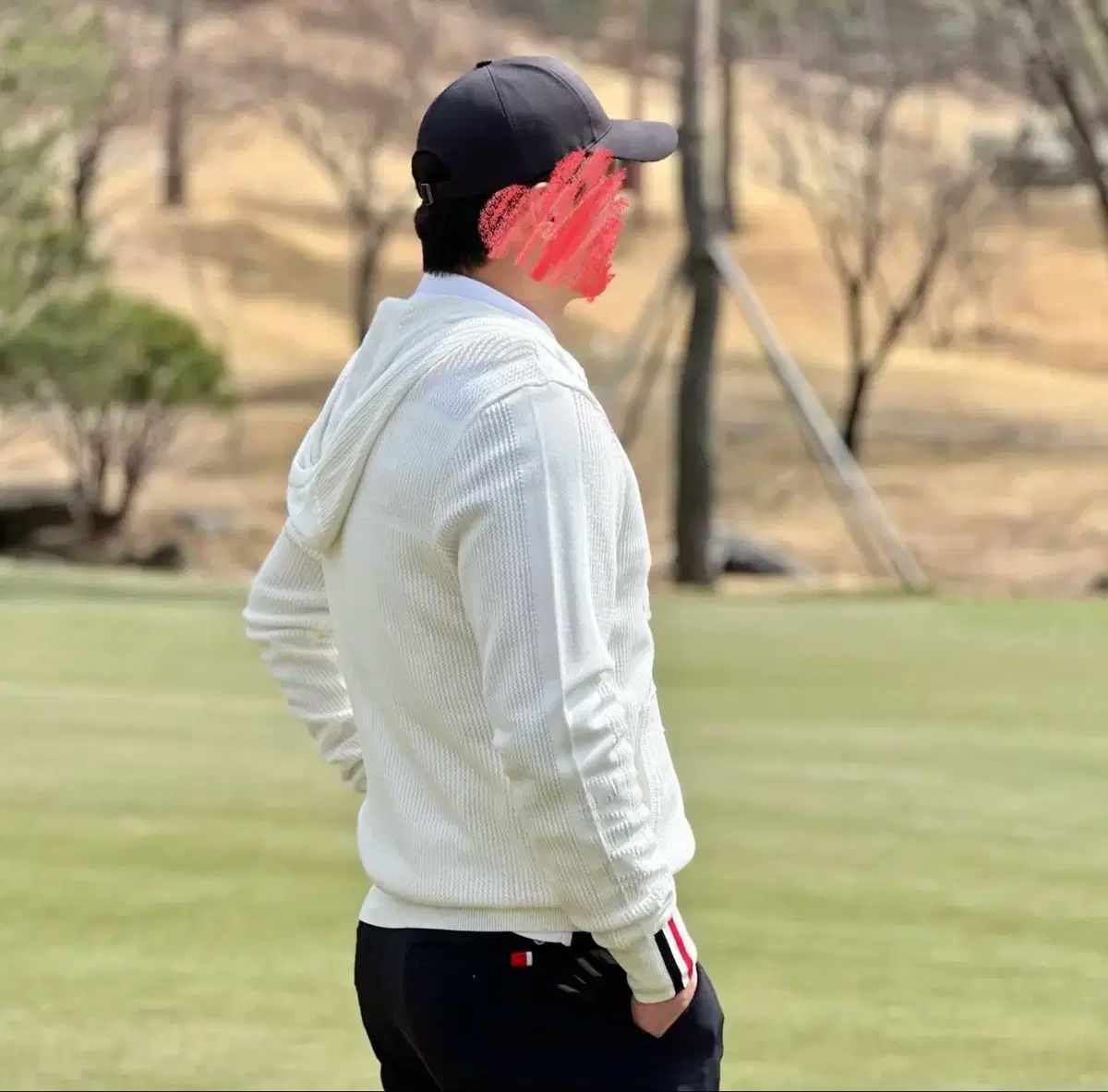 ゴルフウェアセット　（ジャケット、パンツ 、キャップ） ゴルフウェア・スラックス・シューズ・キャップ・グローブ7点セット