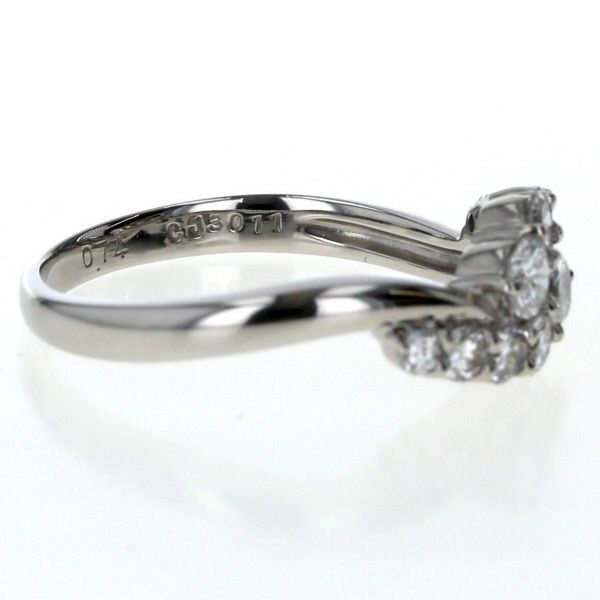 SEIKO セイコー Pt900 プラチナ リング ダイヤモンド 0.74ct 10粒  