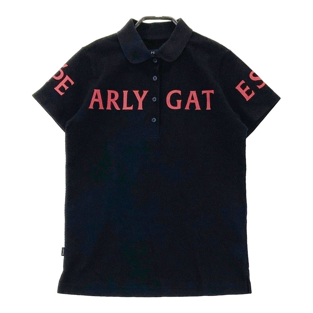 サイズ：0 PEARLY GATES パーリーゲイツ  半袖ポロシャツ  ブラック系 [240101483185] ゴルフウェア レディース ストスト サイズ：0 PEARLY GATES パーリーゲイツ 半袖ポロシャツ