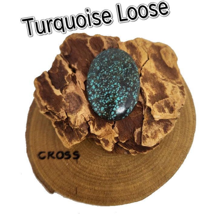 ru-263 スパイダーウエブターコイズ カボション 材料