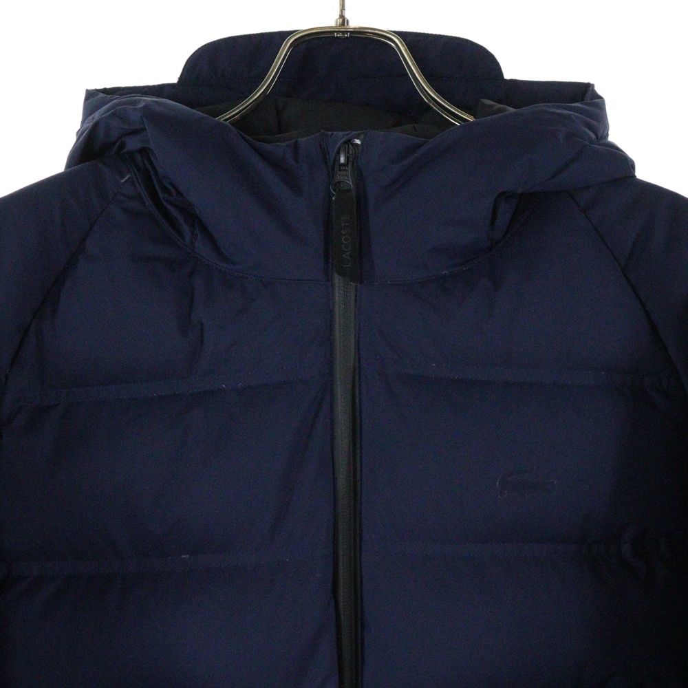 LACOSTE ラコステ LOGO PRINT DOWN JACKET ロゴプリントダウンジャケット ネイビー BH162FL KANDAIZUMI_COM
