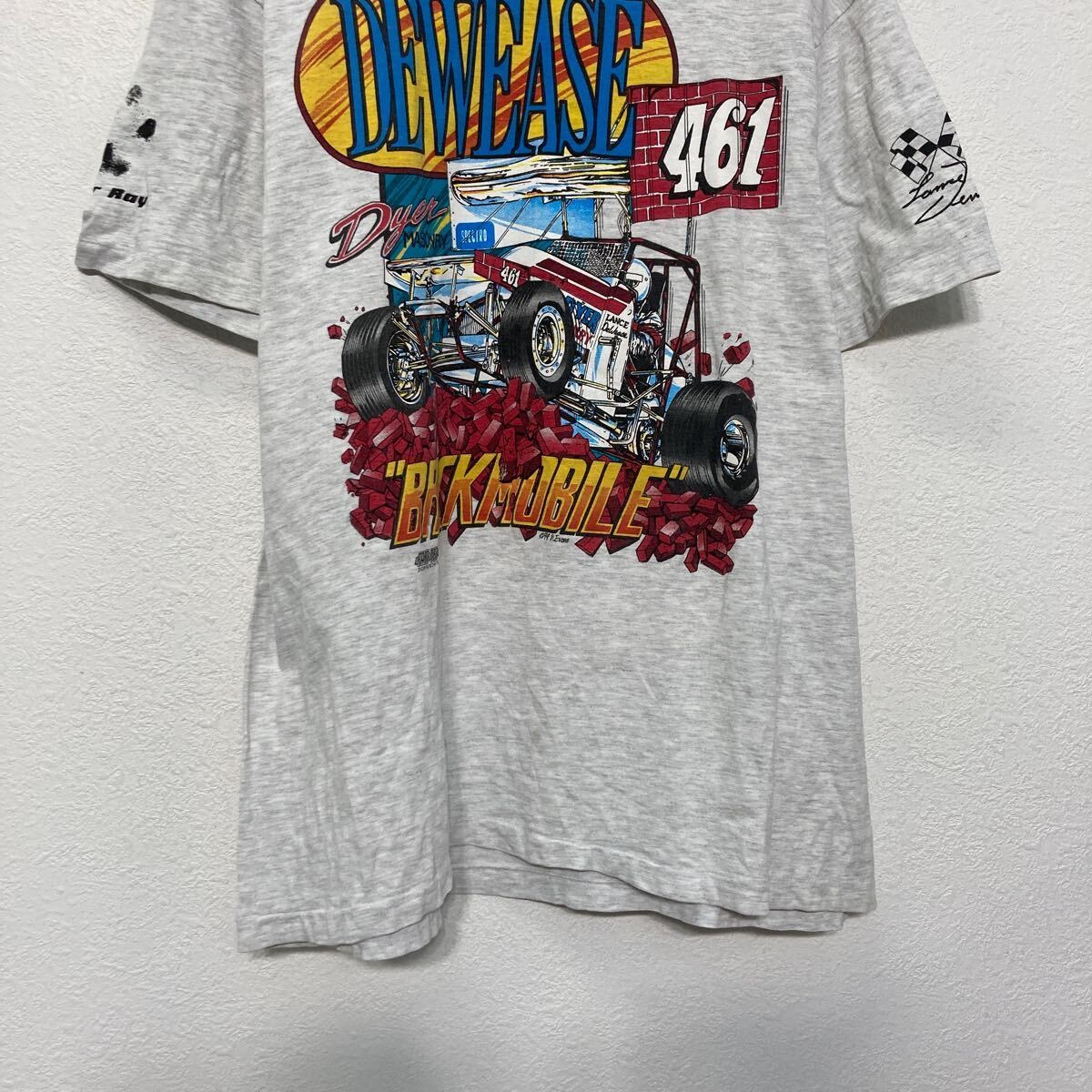 Hanes 半袖 プリント Tシャツ XL ホワイト ヘインズ 90s 三匹の子豚 パックプリント クルーネック 古着卸 アメリカ仕入 a607-5555