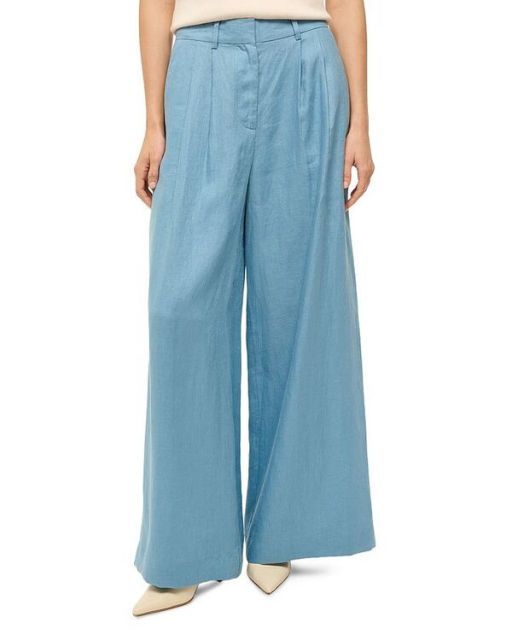 【送料無料】 スタウド レディース カジュアルパンツ ボトムス Sasha Linen Pants Slate Blue