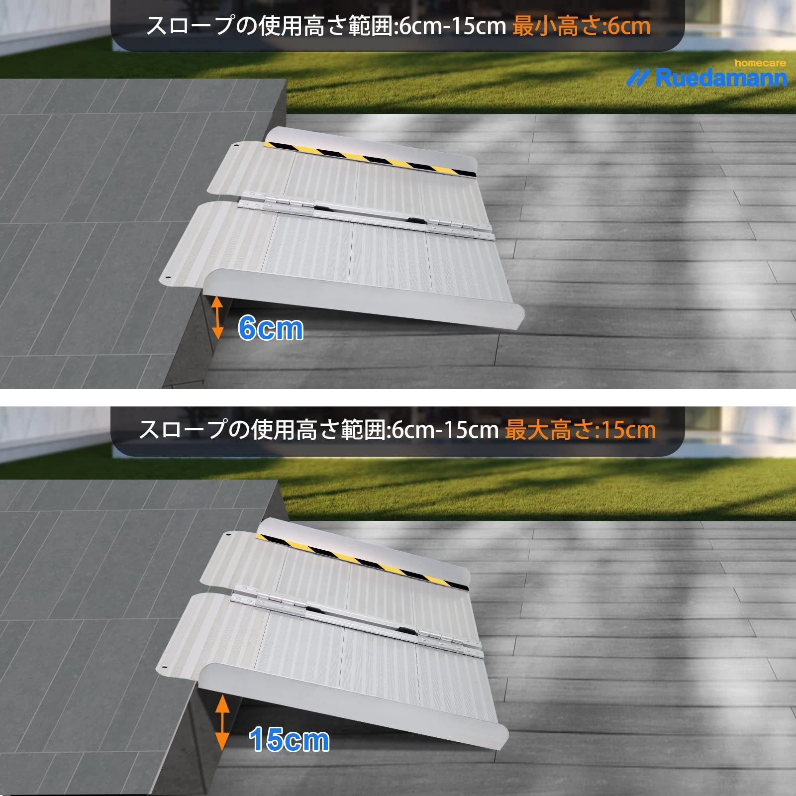 数量限定】敷居 階段スロープ ステップ 室内外 介護用スロープ 入口