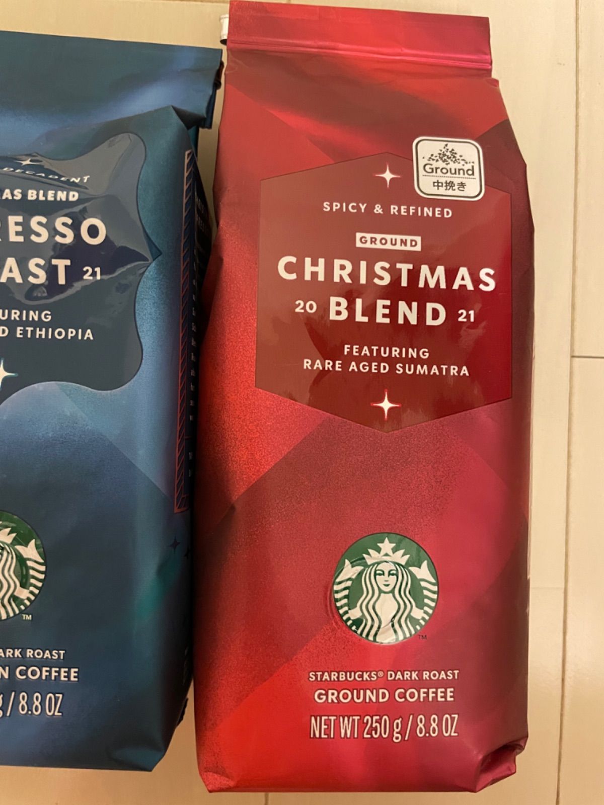 スタバ コーヒー豆 スターバックス 2021 ホリデー クリスマス エスプレッソ ひまわりショップ メルカリ