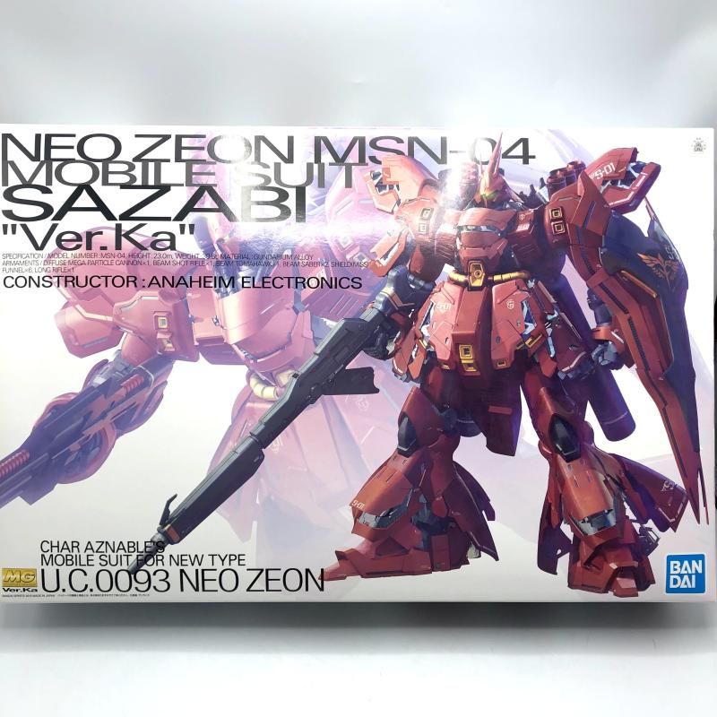 ﾊﾞﾝﾀﾞｲ MG 1 100 MSN-04 ｻｻﾞﾋﾞｰ Ver.Ka 未組立品 13 240013251346