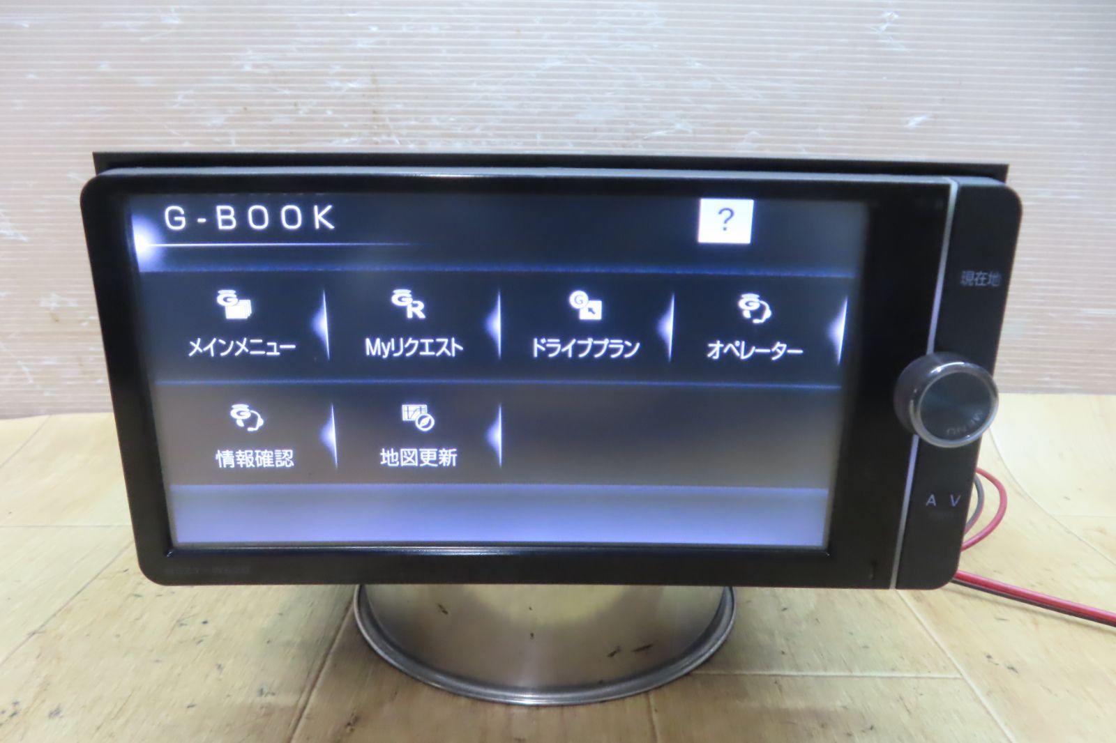 付 F3771 トヨタ純正 NSZT-W62G メモリーナビ 地図2012年 地デジTVフルセグ内蔵 Bluetooth内蔵 CD DVD再生OK 本体のみ