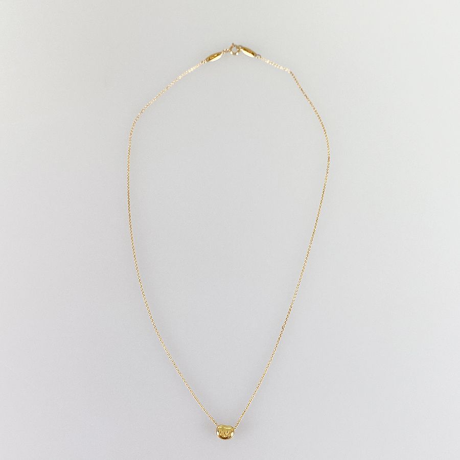ティファニー TIFFANY&Co. ビーン K18YG ネックレス ftj【中古