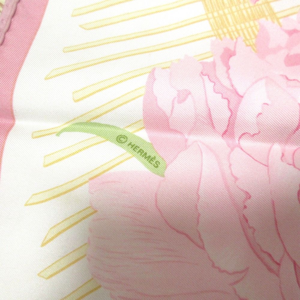 美品メルメス大版カレLes pivoines 美品メルメス大版カレLes pivoines