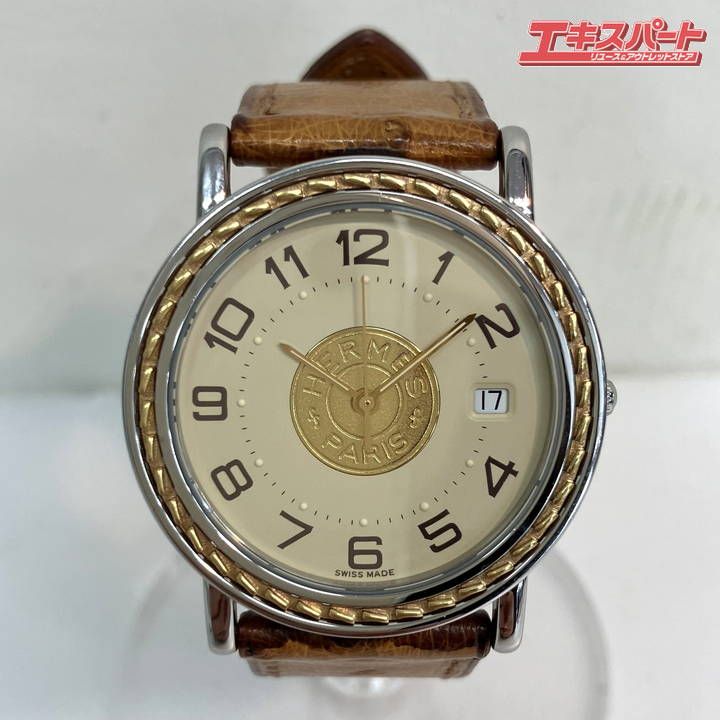 HERMES エルメス セリエ SE3.720 クォーツ/ゴールド ウォッチ