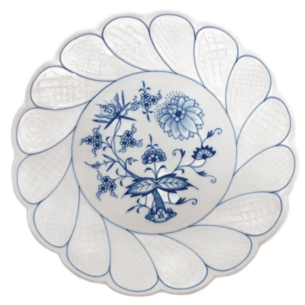 マイセン Meissen ブルーオニオン ケーキサービスプレート 23cm 皿