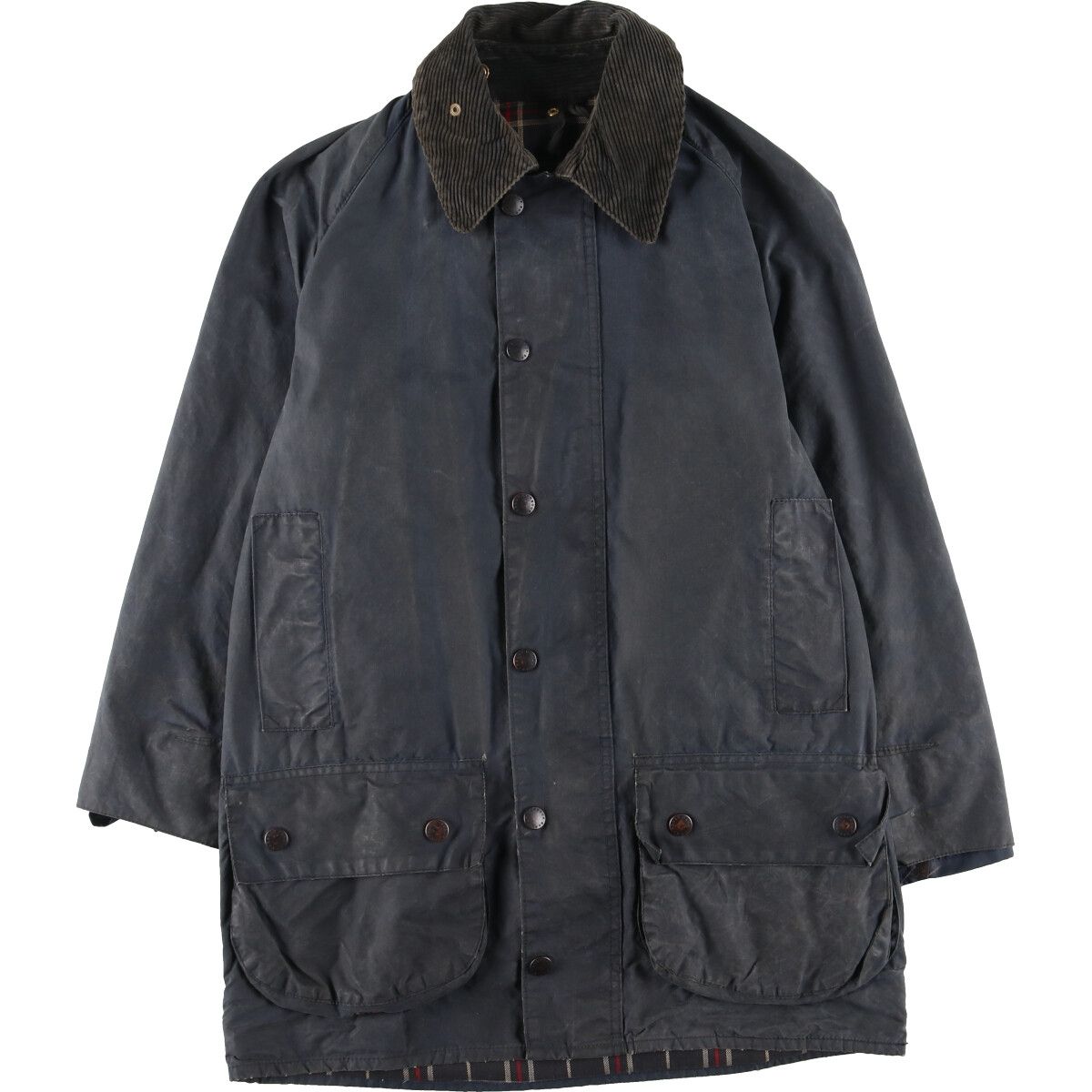 古着 90年代 バブアー Barbour BEAUFORT ビューフォート 旧3ワラント オイルド ハンティングジャケット 英国製 C36 メンズS/evb004948