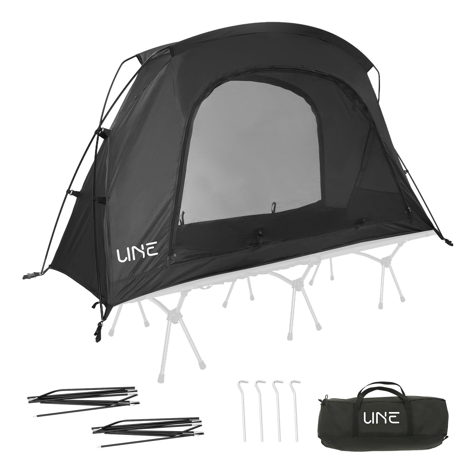 KZM ブラックコットテントII 小型テント 1人用 KZM OUTDOOR テント