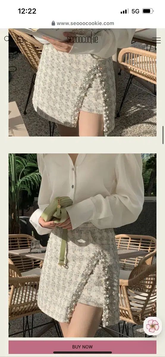 ソークッキー クリスタルトウィードスカート m