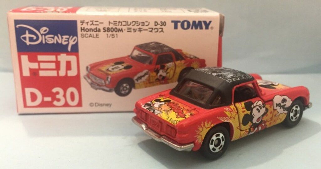 新品ディズニートミカ Dカプセル Honda S800M ミッキーマウス３台 タカラトミー ディズニー トミカコレクション Dカプセル