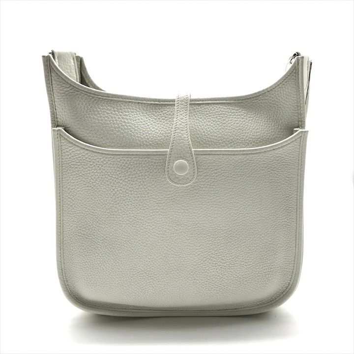 HERMES エルメス エヴリン2 PM トリヨン ショルダー バッグ ホワイト ブランド カバン Bag k386k
