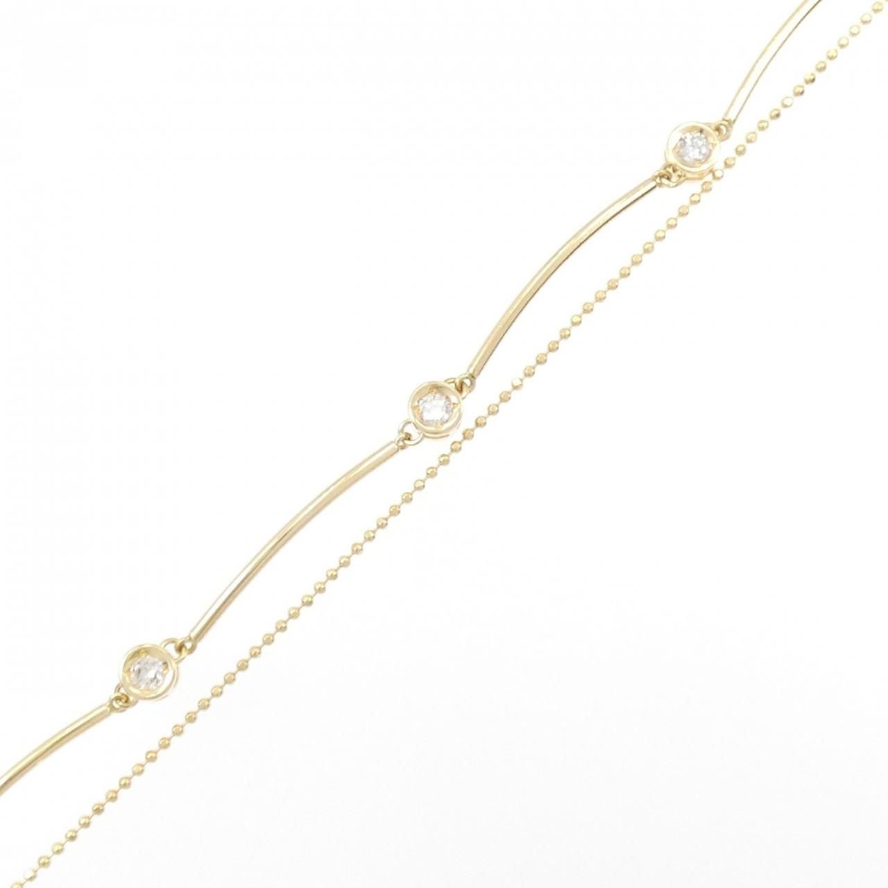 K18YG ダイヤモンド ブレスレット 0.30CT