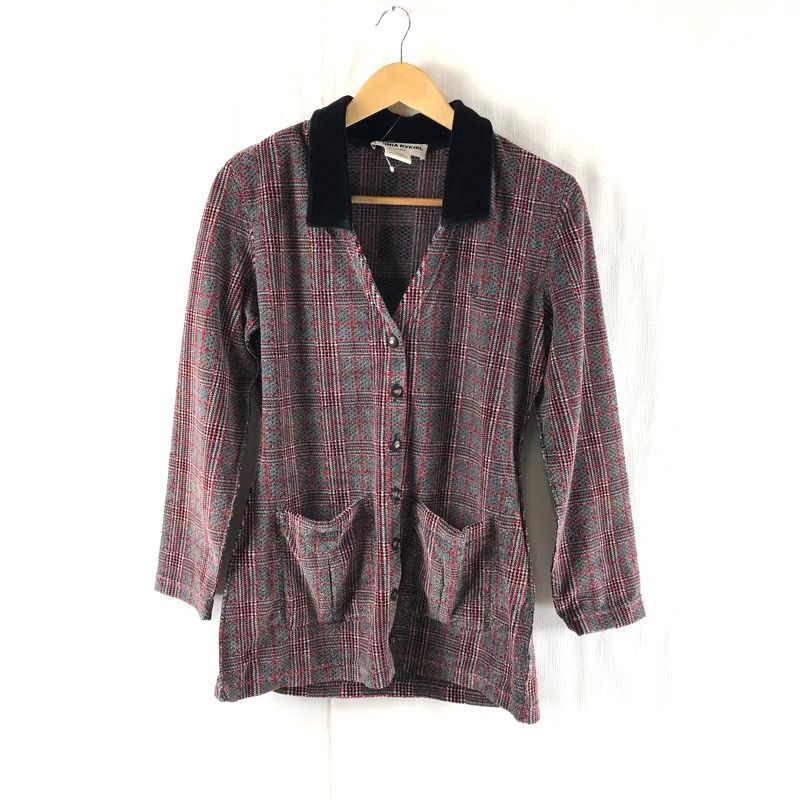 【SONIA RYKIEL】ソニアリキエル（M）総柄 花柄 羽織ジャケット 刺繍 中古・古着通販】SONIA RYKIEL (ソニア リキエル) ツイード