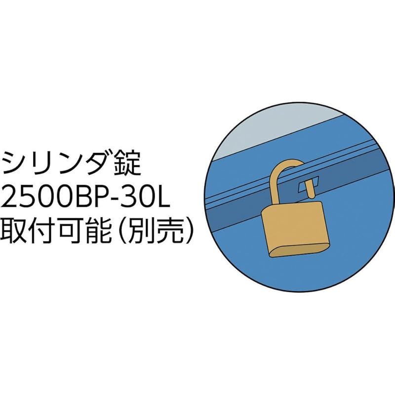 トラスコ中山 TRUSCO 2段工具箱 ブルー 350×160×260mm ST-3500-B 0