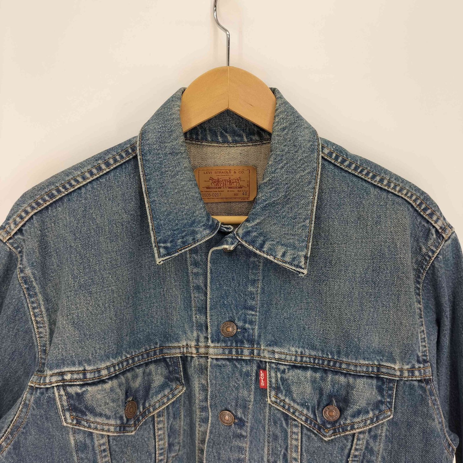 リーバイス Levis 90S USA製 ボタン裏715刻印 デニム トラッカー