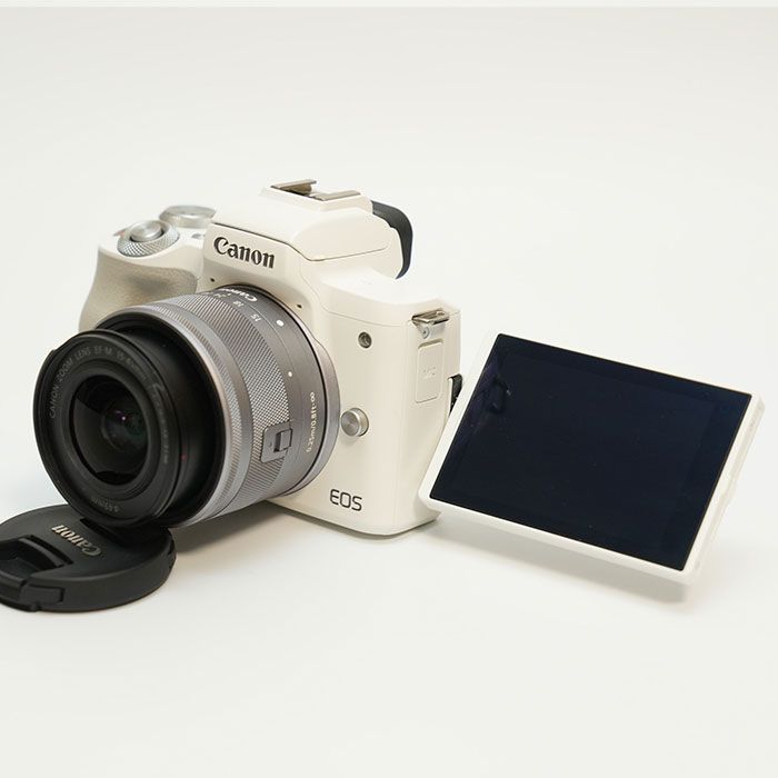 スマホ転送機能付♪キヤノン EOS Kiss M2 ホワイト レンタル