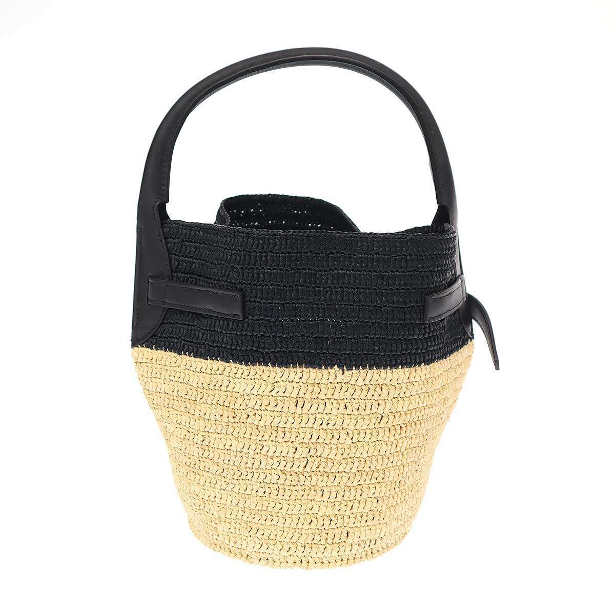CELINE セリーヌ ビッグバッグ バケット ナノ ラフィアレザー 