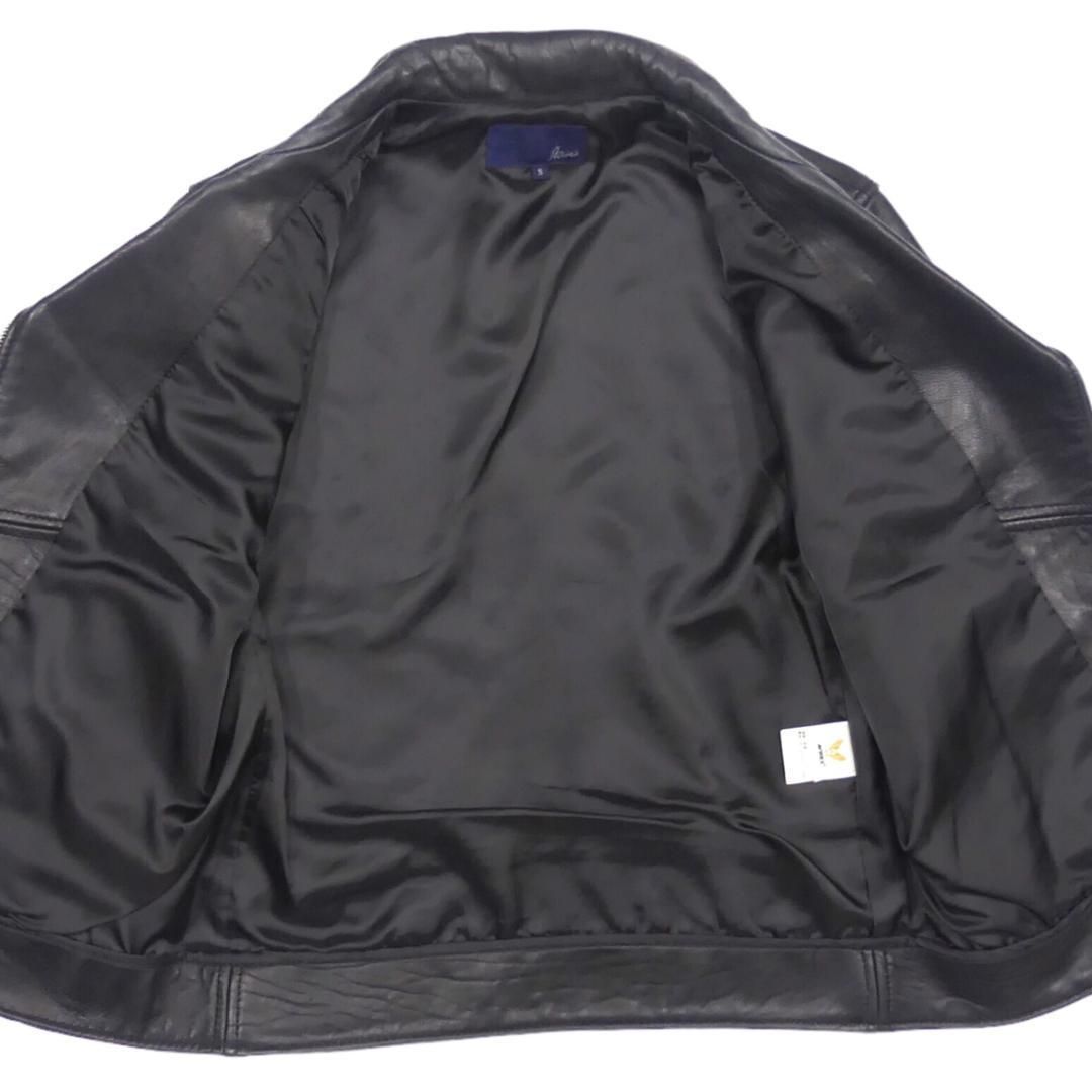 AVIREX - ライダースジャケット 本革 ダブル レザー S 黒 バイク ブラックHN1681 ライダースジャケット 本革 ダブル レザー S 黒 バイク ブラックHN1681