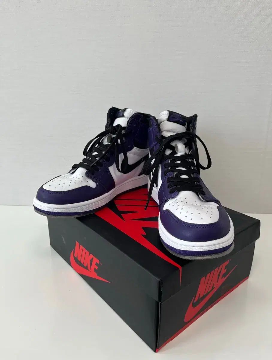 270 NIKE ナイキ エア ジョーダン 1 ハイ レトロ OG コート パープル