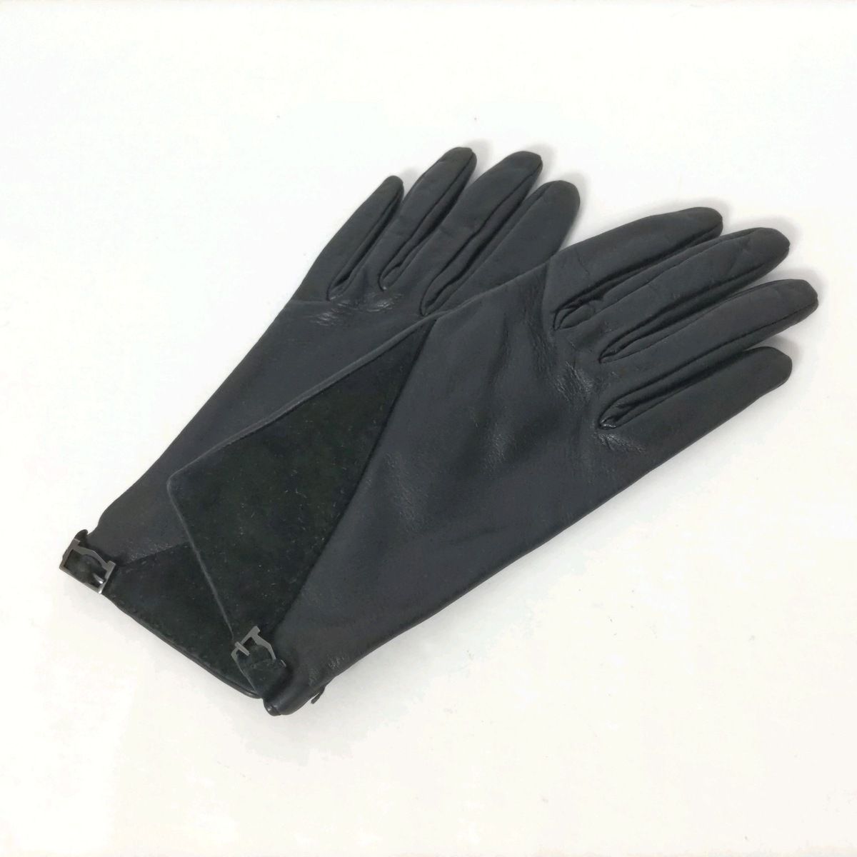 Max Mara(マックスマーラ) 手袋 レディース - 黒 レザー