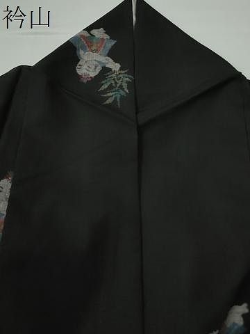 平和屋着物○本場大島紬 9マルキ 泥染め 地空き 唐子 正絹 逸品