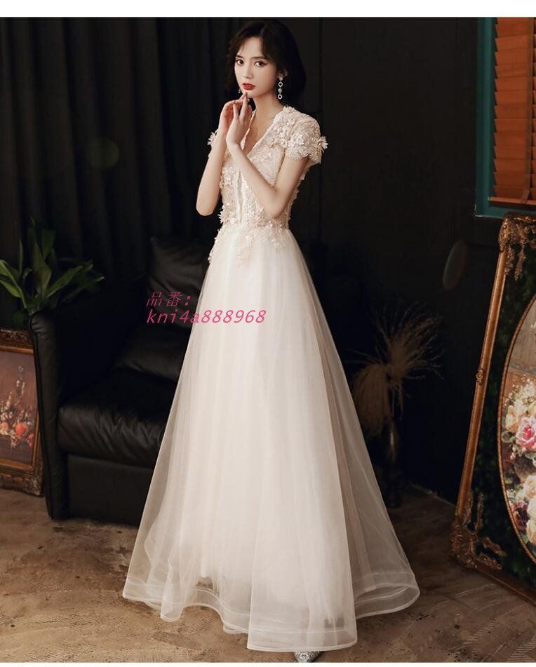 イブニングドレス 花柄 発表会ドレス ロングドレス レース 優雅 ミディアム丈 二次会ドレス 2タイプ ワインレッド パーティードレス ロング ゲストドレス kni4a888968