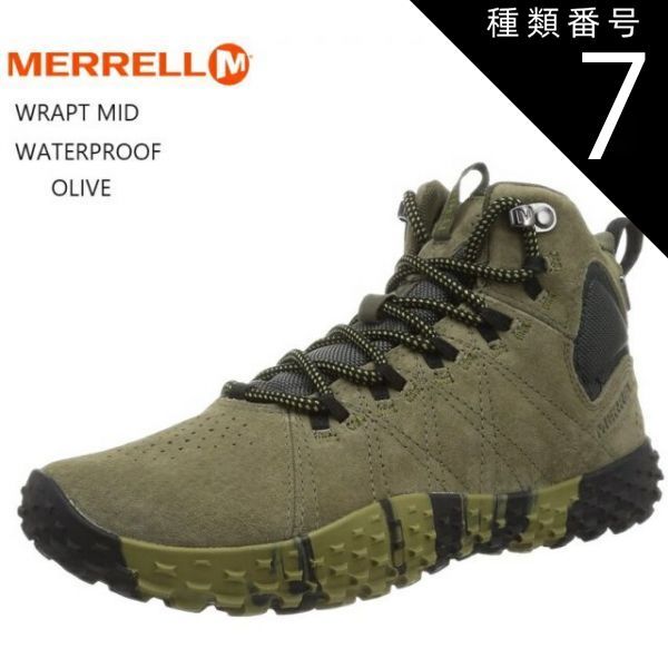 種類7:J037751BLACK/BLACK/25.0cm(7.0インチ) (メレル)WRAPT MID WATERPROOF J135605 J037751 J036003 J036001 MERRELL メンズ 裸足感覚のベアフット キャンプやトレッキング