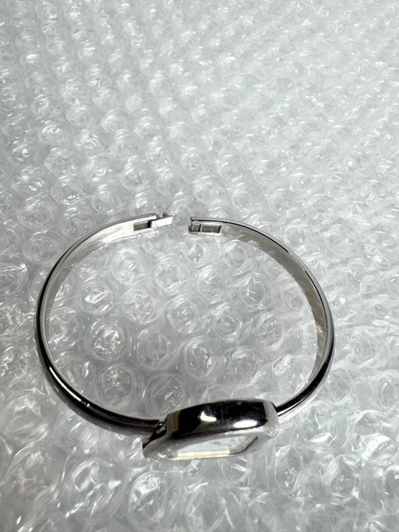 稼働品 イヴサンローラン ハート レディース 腕時計 シルバー バングル