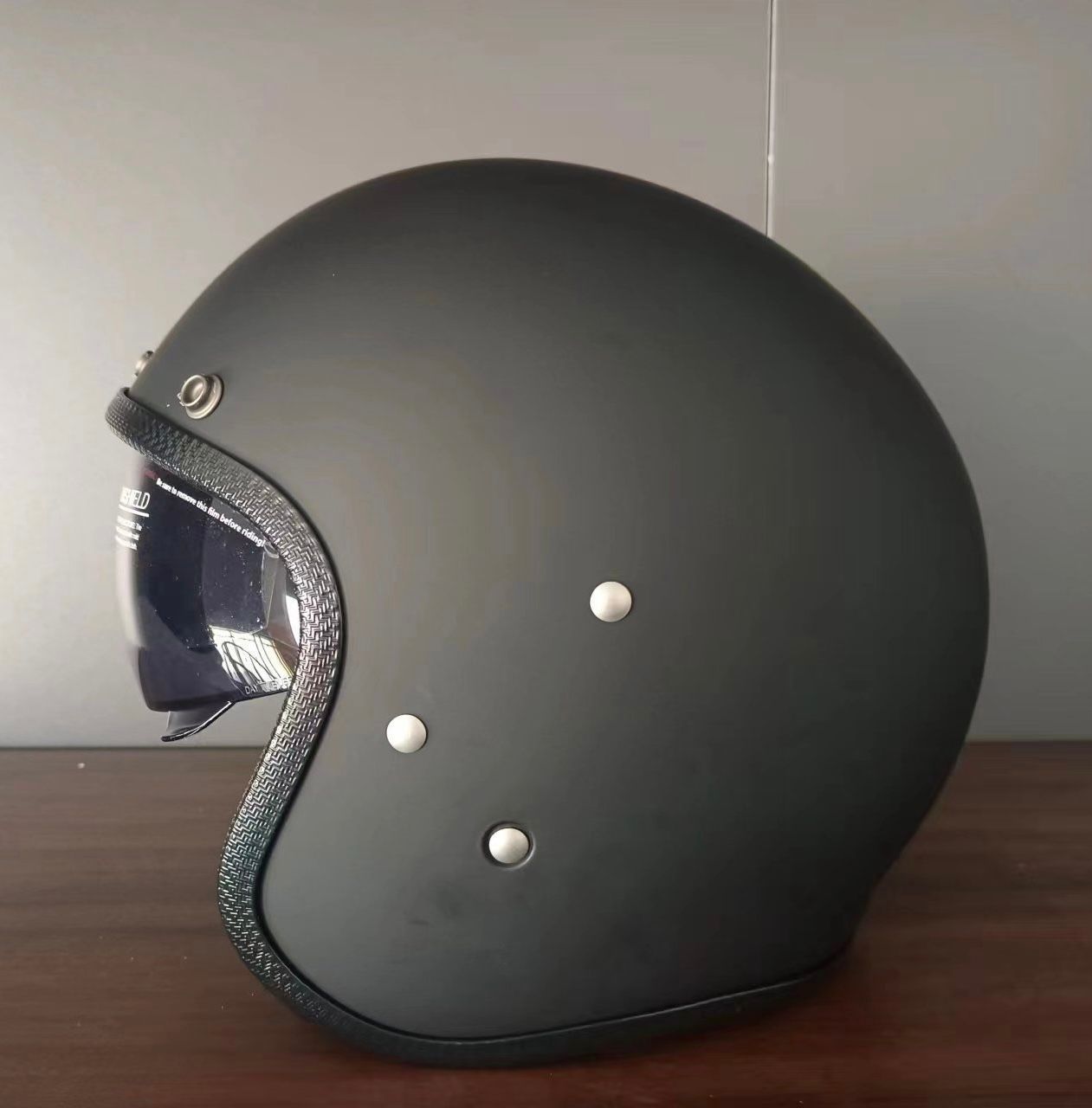 全国送料無料】FRP製高品質ジェットヘルメットFRP素材製 バイク