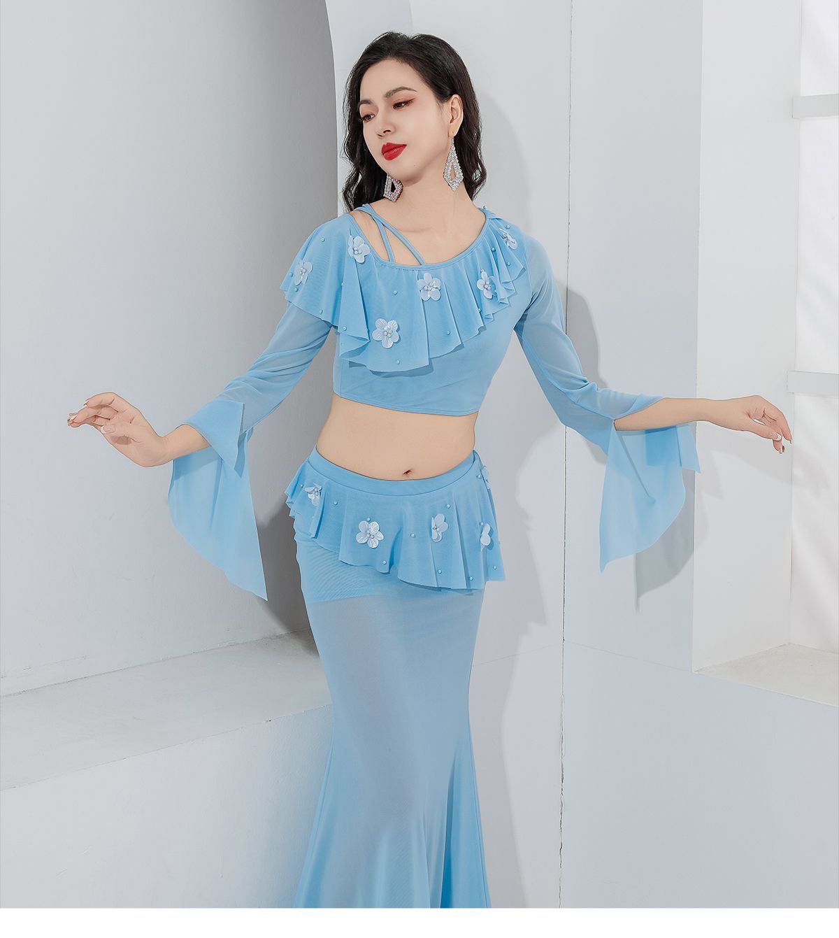 新品未使用 ダンス衣装 レッスン着 社交ダンス ラテンドレス