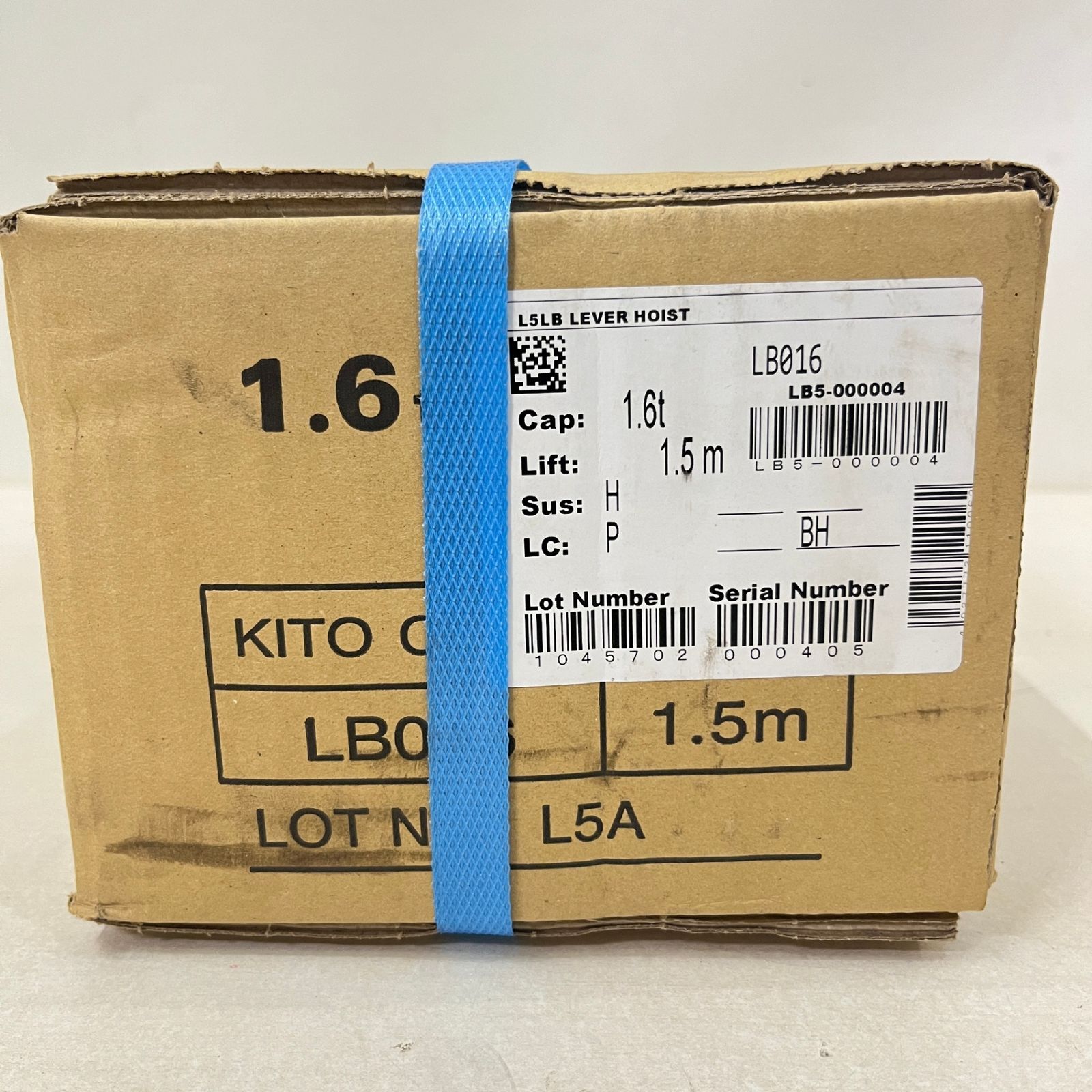 新品・未開封品】KITO レバーブロック LB016 定格荷重1.6t 揚程1.5m キトー 質屋・リサイクルマート宇部店 - メルカリ