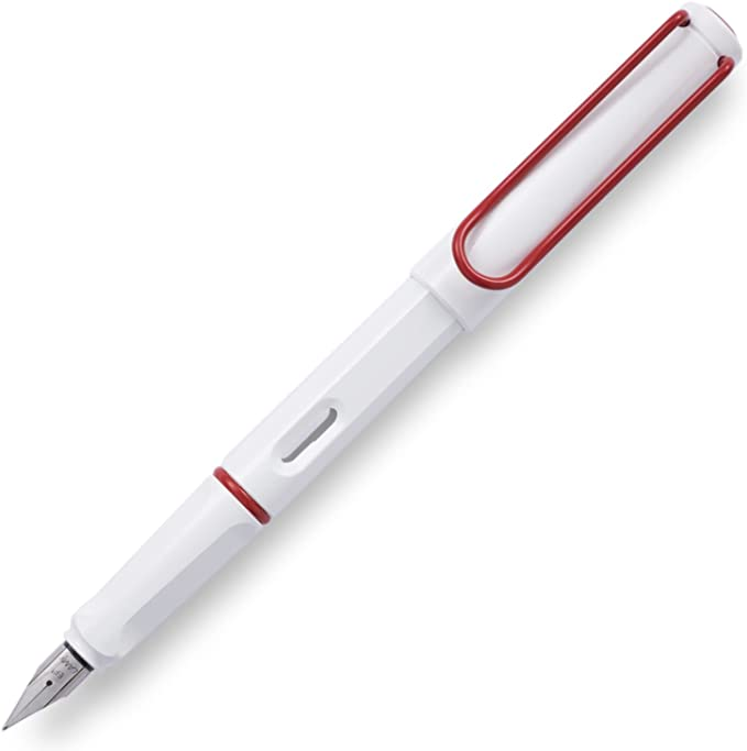 LAMY Safari White Red-Clip 万年筆 漢字ニブ 2 - 筆記具