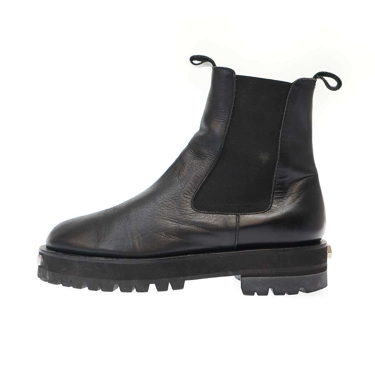 オーユーエーティーOUATサイドゴアスタッズレザースペースブーツ