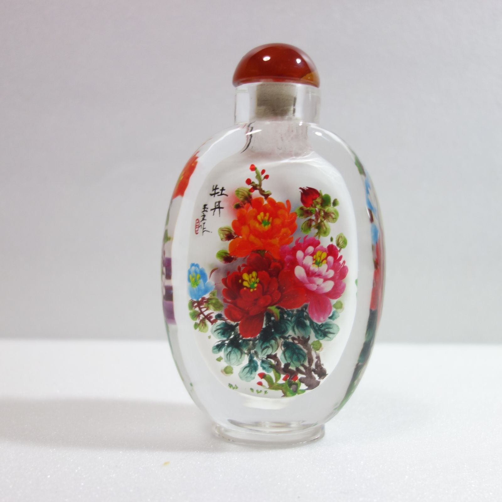 美品】鼻煙壺（びえんこ）内絵鼻煙壺 ガラス工芸 中国 - メルカリ